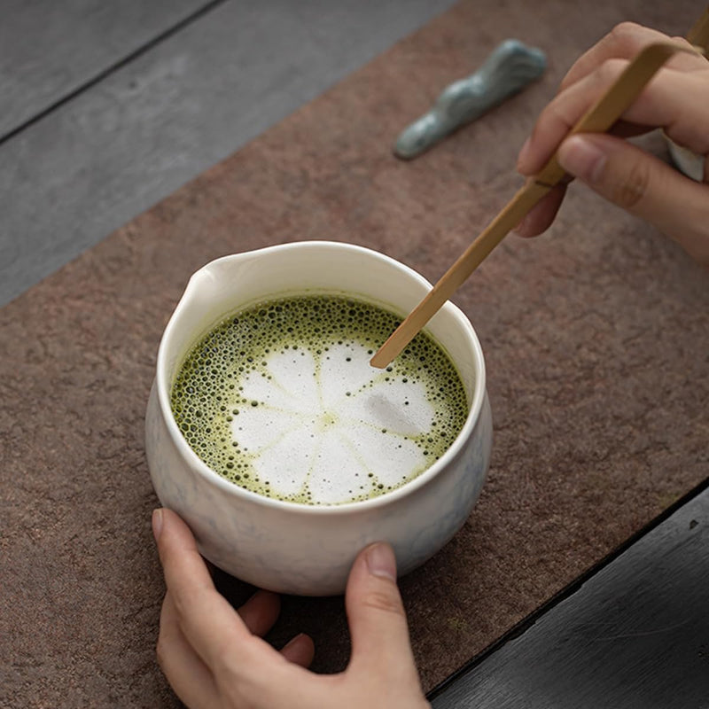 JIKANNOYA 抹茶 セット matcha set 茶道具 4点セット陶器 抹茶茶碗 bowl 茶杓 茶杓立て 茶せん 百本立 whisk 茶筅立て くせ直し 綿茶巾 抹茶篩 お手入れも簡単 初心者 自宅用 ceremony 母の日 父の日 誕生日 贈り物 gift おしゃれ cute 高級 CJ140