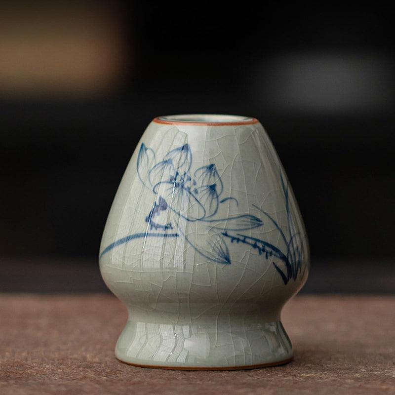 JIKANNOYA 抹茶 セット matcha set 茶道具 4点セット陶器 抹茶茶碗 bowl 茶杓 茶せん 百本立 whisk 茶筅立て くせ直し お手入れも簡単 初心者 自宅用 ceremony 母の日 父の日 誕生日 贈り物 gift おしゃれ cute 高級 おうち時間グッズ 汝窯 CJ153