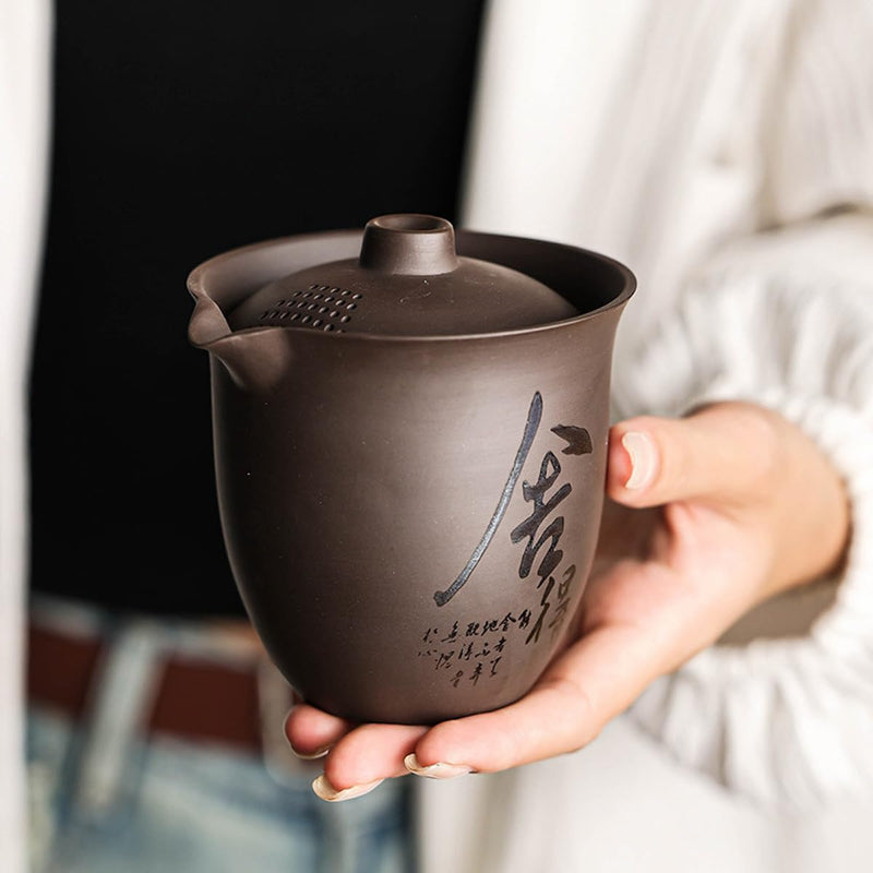 JIKANNOYA 中国茶器セット 茶器 茶具 磁器 急須 湯呑み セット 携帯 台湾茶器 旅行ティーセット 茶の入れ 携帯用茶具 車載旅行茶器セット 収納バッグ付き 初心者 書道 高級 おしゃれ 軽量 お出かけ用 旅行 お手入れも簡単 母の日 父の日 誕生日 贈り物 AQZGCJ03