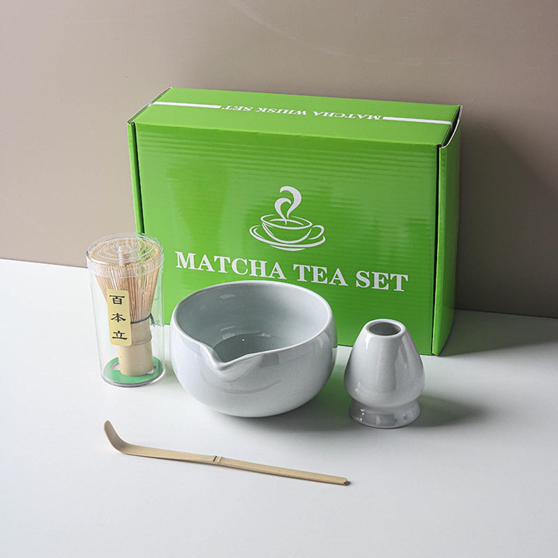 JIKANNOYA 抹茶セット 抹茶 セット 自宅用 茶道具 初心者 お点前セット 抹茶 陶器 抹茶茶碗 注ぎ口付き 茶杓 茶杓立て 茶せん 百本立 茶筅立て くせ直し 綿茶巾 抹茶篩 茶道セット matcha set for beginners お手入れも簡単 母の日 父の日 誕生日 贈り物セット おしゃれ 500ml AQCJ65