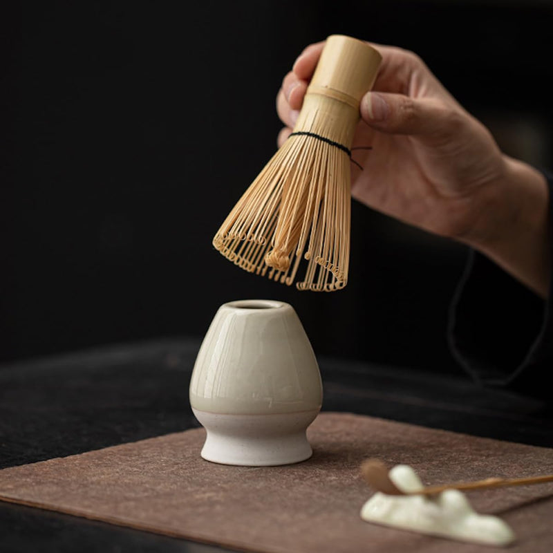 JIKANNOYA 抹茶 セット matcha set 初心者 茶道具 4点セット 陶器 抹茶茶碗 bowl 茶杓 茶せん 百本立 whisk 茶筅立て くせ直し お手入れも簡単 自宅用 ceremony 母の日 父の日 誕生日 贈り物 gift おしゃれ cute 高級 おうち時間グッズ CJ186
