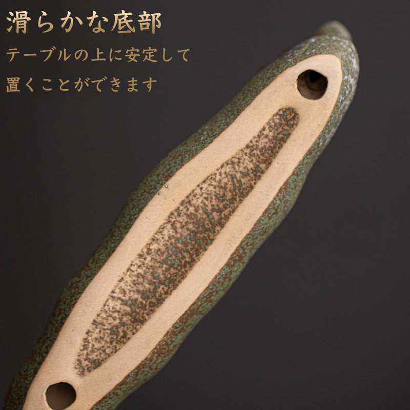 JIKANNOYA お香立て 灰がこぼれない 横置き 龍 線香立て 陶器 おしゃれ インセンスホルダー 香炉 線香皿 線香 御洒落 人気 仏壇用 睡眠 リラックス 茶室 茶道 瞑想 書斎 長さ21cm AQXL12