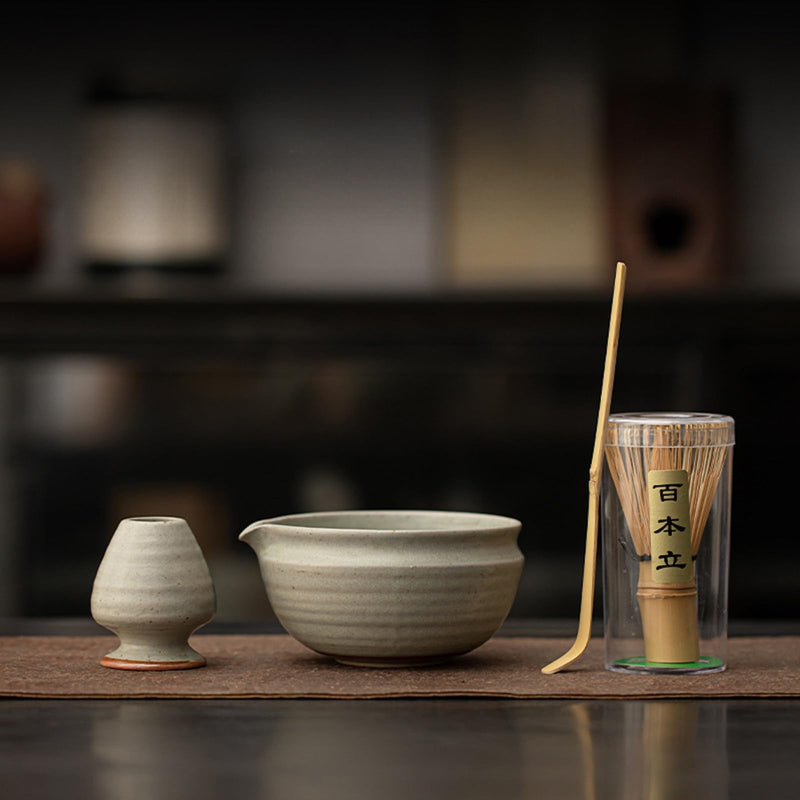JIKANNOYA 抹茶 セット 茶道具 茶道セット 初心者 抹茶セット matcha set ceremony for beginners お点前セット whisk chasen 抹茶 陶器 抹茶茶碗 茶杓 茶杓立て 茶せん 茶筅 百本立 茶筅立て くせ直し 綿茶巾 抹茶篩 お手入れも簡単 自宅用 母の日 父の日 誕生日 プレゼント 贈り物 おしゃれ AQCJ114