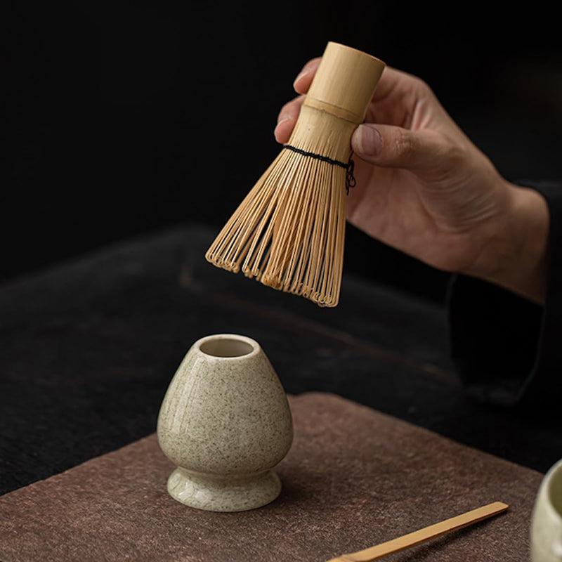 JIKANNOYA 抹茶 セット matcha set 初心者 茶道具 4点セット 陶器 抹茶茶碗 bowl 茶杓 茶せん 百本立 whisk 茶筅立て くせ直し お手入れも簡単 自宅用 ceremony 母の日 父の日 誕生日 贈り物 gift おしゃれ cute 高級 おうち時間グッズ CJ185