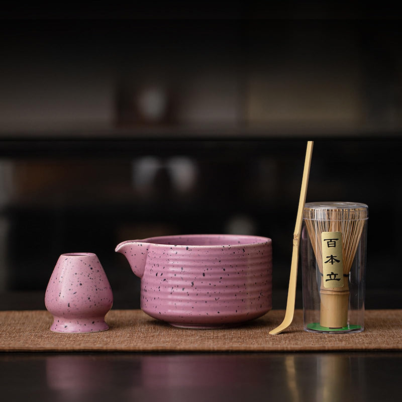 JIKANNOYA 抹茶セット 抹茶 セット 自宅用 茶道具 初心者 お点前セット 抹茶 陶器 抹茶茶碗 茶杓 茶杓立て 茶せん 百本立 茶筅立て くせ直し 綿茶巾 抹茶篩 茶道セット matcha set for beginners お手入れも簡単 母の日 父の日 誕生日 贈り物 おしゃれ AQCJ106