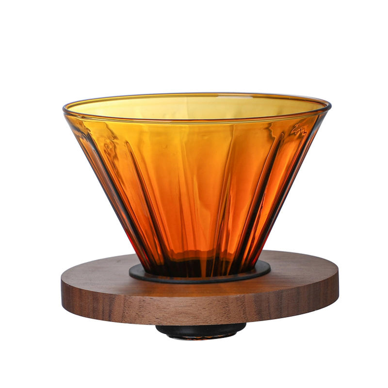 JIKANNOYA コーヒードリッパー ハンドドリップセット コーヒーサーバー 割れない 高ホウ素シリカガラス材料 耐熱ガラス 直火対応 耐寒性 ドリッパー 電子レンジ·食洗機対応 コーヒー用品 洗いやすい 多用途 家用 喫茶店 1~4杯用 550ml