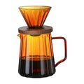 琥珀色2点セット（グレーコーヒードリッパー+グレーコーヒーサーバー550ml）