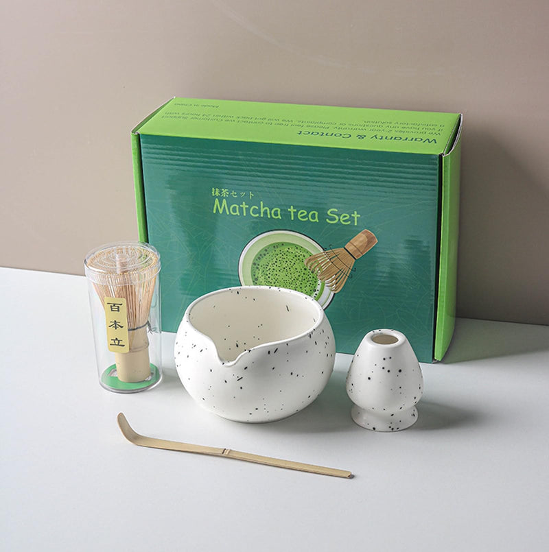 JIKANNOYA 抹茶 セット 抹茶セット 自宅用 茶道具 初心者 お点前セット 抹茶 陶器 抹茶茶碗 茶杓 茶杓立て 茶せん 百本立 茶筅立て くせ直し 綿茶巾 抹茶篩 茶道セット matcha set for beginners お手入れも簡単 母の日 父の日 誕生日 贈り物セット おしゃれ 500ml AQCJ57