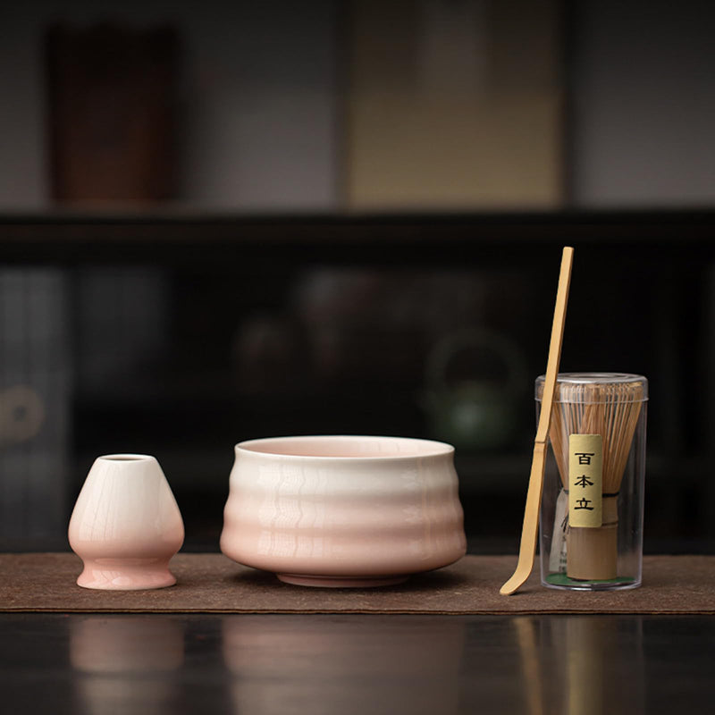 JIKANNOYA 抹茶 セット 抹茶セット 自宅用 茶道具 初心者 お点前セット 抹茶 陶器 抹茶茶碗 茶杓 茶杓立て 茶せん 百本立 茶筅立て くせ直し 綿茶巾 抹茶篩 茶道セット matcha set for beginners お手入れも簡単 母の日 父の日 誕生日 贈り物セット おしゃれ 450ml AQCJ76
