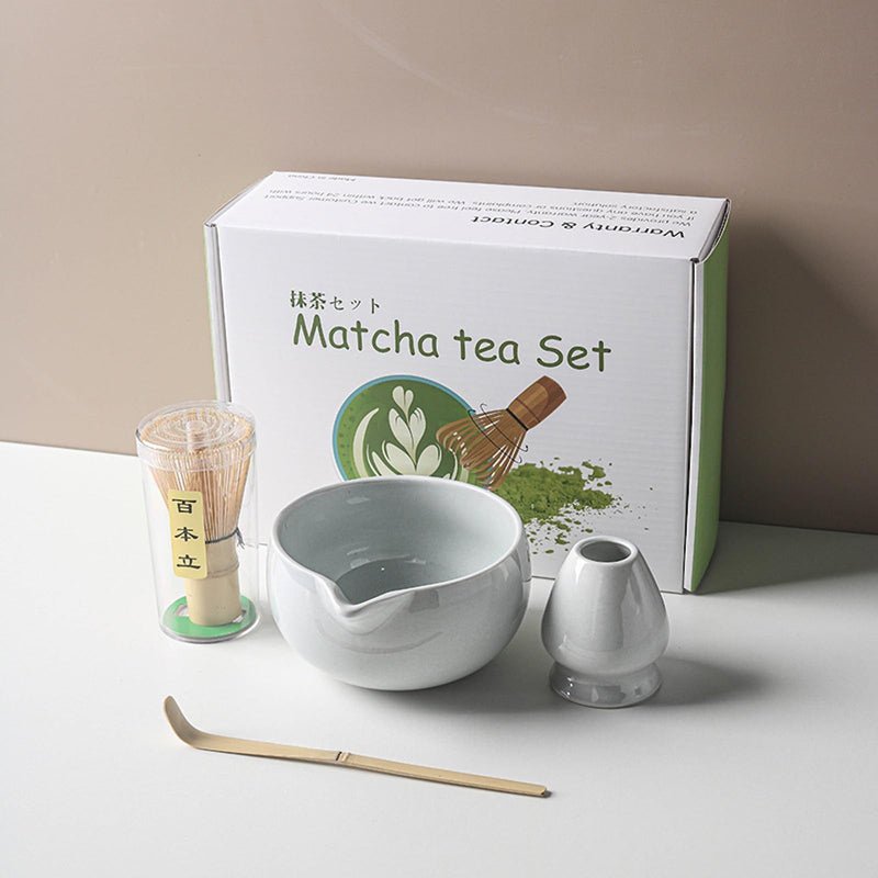 JIKANNOYA 抹茶セット 自宅用 抹茶 セット 茶道具 初心者 お点前セット 抹茶 陶器 抹茶茶碗 注ぎ口付き 茶杓 茶杓立て 茶せん 百本立 茶筅立て くせ直し 綿茶巾 抹茶篩 茶道セット matcha set for beginners お手入れも簡単 母の日 父の日 誕生日 贈り物 おしゃれ 500ml AQCJ66