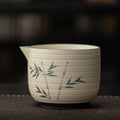 抹茶茶碗(手描きラッキーバンブー)