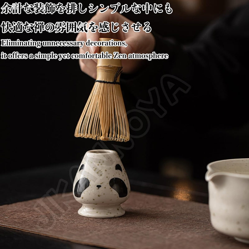 JIKANNOYA 抹茶セット 抹茶 セット 自宅用 茶道具 初心者 お点前セット 抹茶 陶器 抹茶茶碗 茶杓 茶杓立て 茶せん 百本立 茶筅立て くせ直し 綿茶巾 抹茶篩 茶道セット matcha set for beginners お手入れも簡単 母の日 父の日 誕生日 贈り物 おしゃれ かわいい 500ml AQCJ101