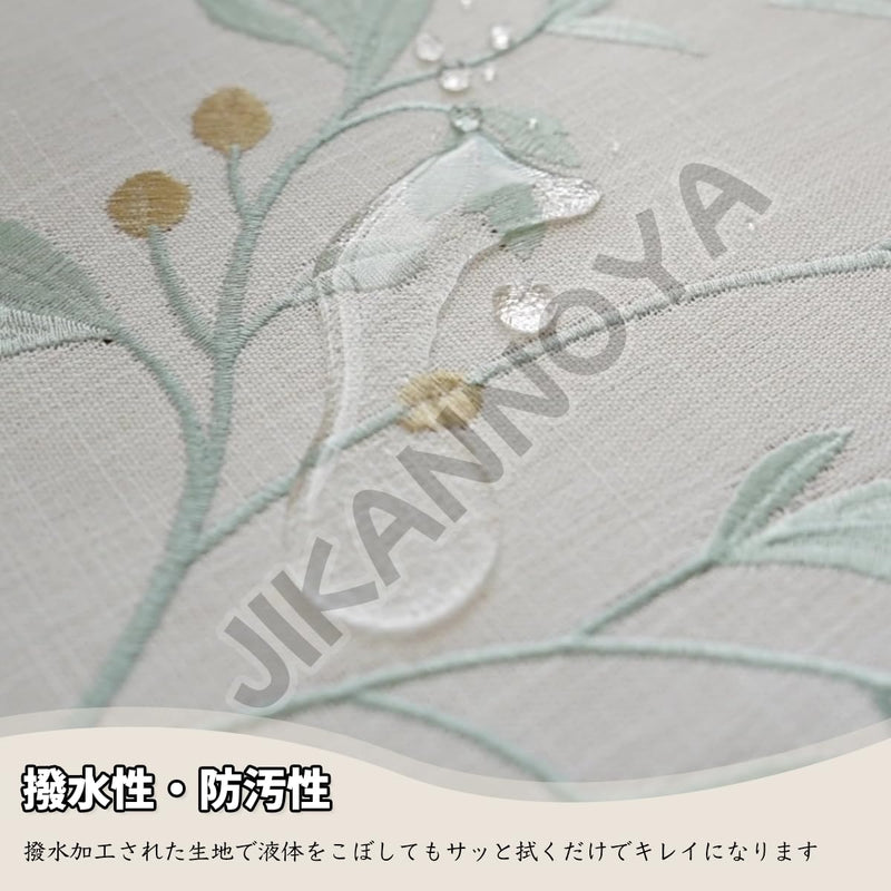 JIKANNOYA テーブルクロス 撥水 おしゃれ テーブルクロス- 長方形 花柄 北欧 テーブル table cloth for dining table 耐熱 防水 防油 汚れ防止 洗濯可能 お手入れ簡単 高級 リネン 長机用 家庭用 業務用 FSZB02