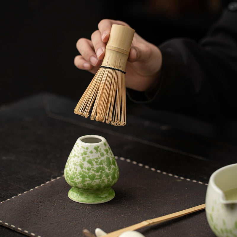 JIKANNOYA 抹茶 セット matcha set 茶道具 4点セット 抹茶茶碗 bowl 茶杓 茶せん 百本立 whisk 茶筅立て くせ直し お手入れも簡単 初心者 自宅用 ceremony 母の日 父の日 誕生日 贈り物 gift 持ち運び おしゃれ cute 高級 おうち時間グッズ CJ178