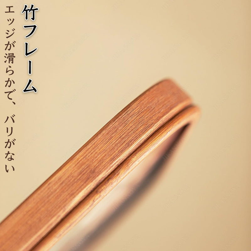 JIKANNOYA トレー お盆 竹製 滑らないトレー 天然竹 長方形 多目的トレイ 小物入れ 北欧 トレイ カフェトレー コースター 茶托 ティートレー 前菜プレート ランチョン お膳 お茶 食事用 卓上用トレイ 定食用 多機能 便利 家庭用 業務用 AQTP24
