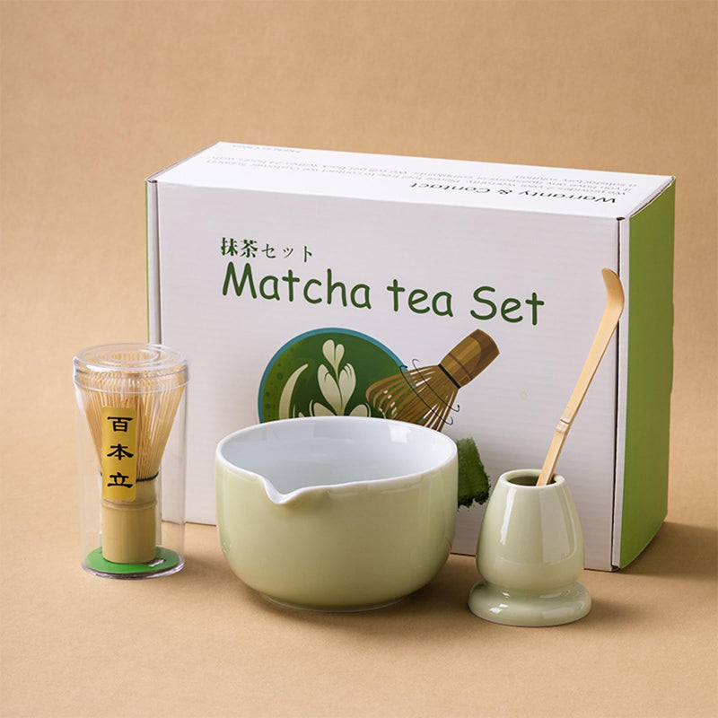 JIKANNOYA 抹茶セット 自宅用 茶道具 初心者 抹茶 セット お点前セット 陶器 抹茶 抹茶茶碗 茶杓 茶杓立て 茶せん 百本立 茶筅立て くせ直し 綿茶巾 抹茶篩 茶道セット matcha set for beginners お手入れも簡単 母の日 父の日 誕生日 贈り物セット ギフトボックス包装 AQCJ62