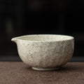 抹茶茶碗(グリーンドット)