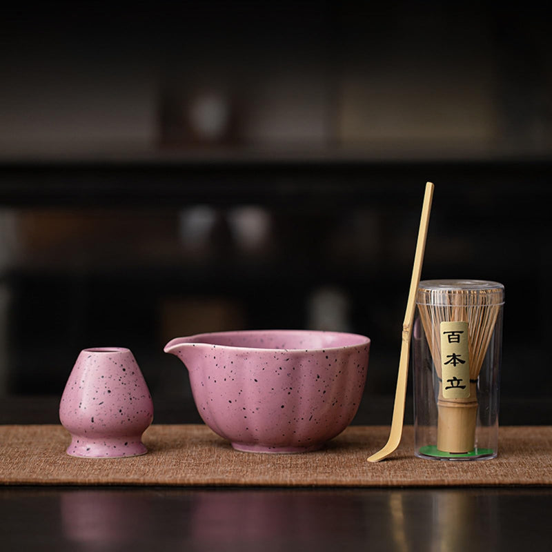 JIKANNOYA 抹茶セット 抹茶 セット 自宅用 茶道具 初心者 お点前セット 抹茶 陶器 抹茶茶碗 茶杓 茶杓立て 茶せん 百本立 茶筅立て くせ直し 綿茶巾 抹茶篩 茶道セット matcha set for beginners お手入れも簡単 母の日 父の日 誕生日 贈り物 おしゃれ AQCJ106