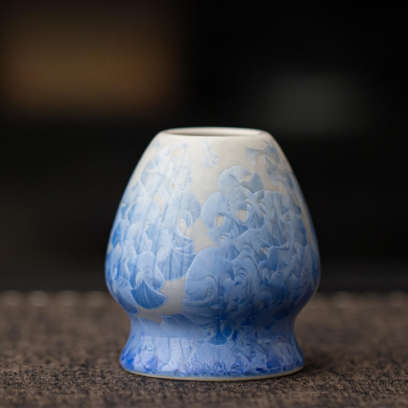JIKANNOYA 抹茶 セット matcha set 茶道具 4点セット陶器 抹茶茶碗 bowl 茶杓 茶せん 百本立 whisk 茶筅立て くせ直し お手入れも簡単 初心者 自宅用 ceremony 母の日 父の日 誕生日 贈り物 gift おしゃれ cute 高級 おうち時間グッズ 氷裂貫入釉薬シリーズ CJ157