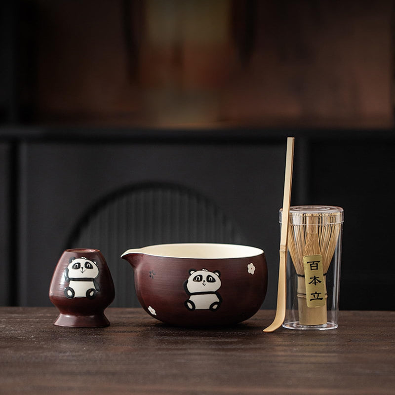 JIKANNOYA 抹茶セット 抹茶 セット 自宅用 茶道具 初心者 お点前セット 抹茶 陶器 抹茶茶碗 注ぎ口付き 茶杓 茶杓立て 茶せん 百本立 茶筅立て くせ直し 綿茶巾 抹茶篩 茶道セット matcha set for beginners お手入れも簡単 母の日 父の日 誕生日 贈り物 おしゃれ 500ml AQCJ123