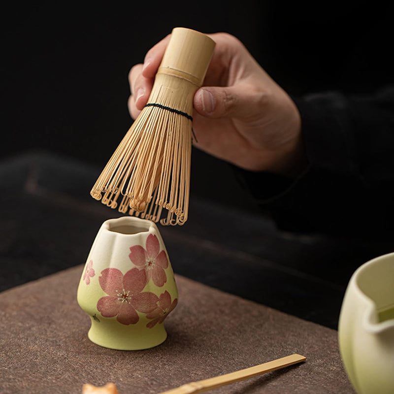 JIKANNOYA 抹茶 セット matcha set 茶道具 4点セット 抹茶茶碗 bowl 茶杓 茶せん 百本立 whisk 茶筅立て くせ直し お手入れも簡単 初心者 自宅用 ceremony 母の日 父の日 誕生日 贈り物 gift 持ち運び おしゃれ cute 高級 おうち時間グッズ CJ225