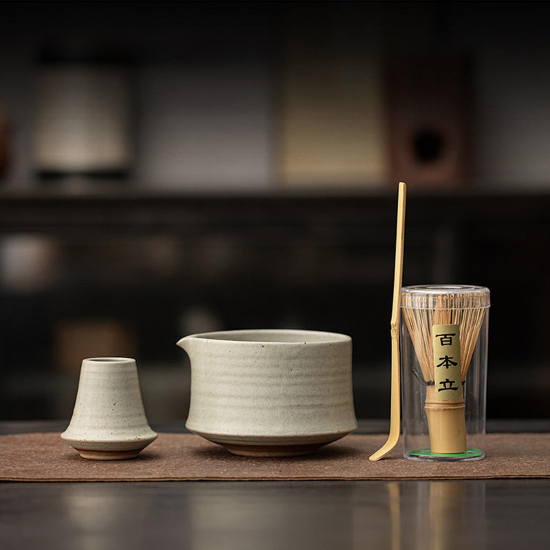 JIKANNOYA 抹茶 セット 茶道具 茶道セット 初心者 抹茶セット matcha set ceremony for beginners お点前セット whisk chasen 抹茶 陶器 抹茶茶碗 茶杓 茶杓立て 茶せん 茶筅 百本立 茶筅立て くせ直し 綿茶巾 抹茶篩 お手入れも簡単 自宅用 母の日 父の日 誕生日 プレゼント 贈り物 おしゃれ AQCJ116