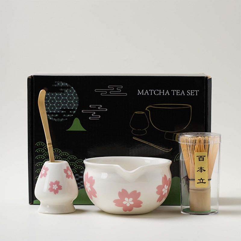 JIKANNOYA 抹茶セット 抹茶 セット 自宅用 茶道具 初心者 お点前セット 抹茶 陶器 抹茶茶碗 茶杓 茶杓立て 茶せん 百本立 茶筅立て くせ直し 綿茶巾 抹茶篩 茶道セット matcha set for beginners お手入れも簡単 母の日 父の日 誕生日 贈り物セット おしゃれ 500ml AQCJ61