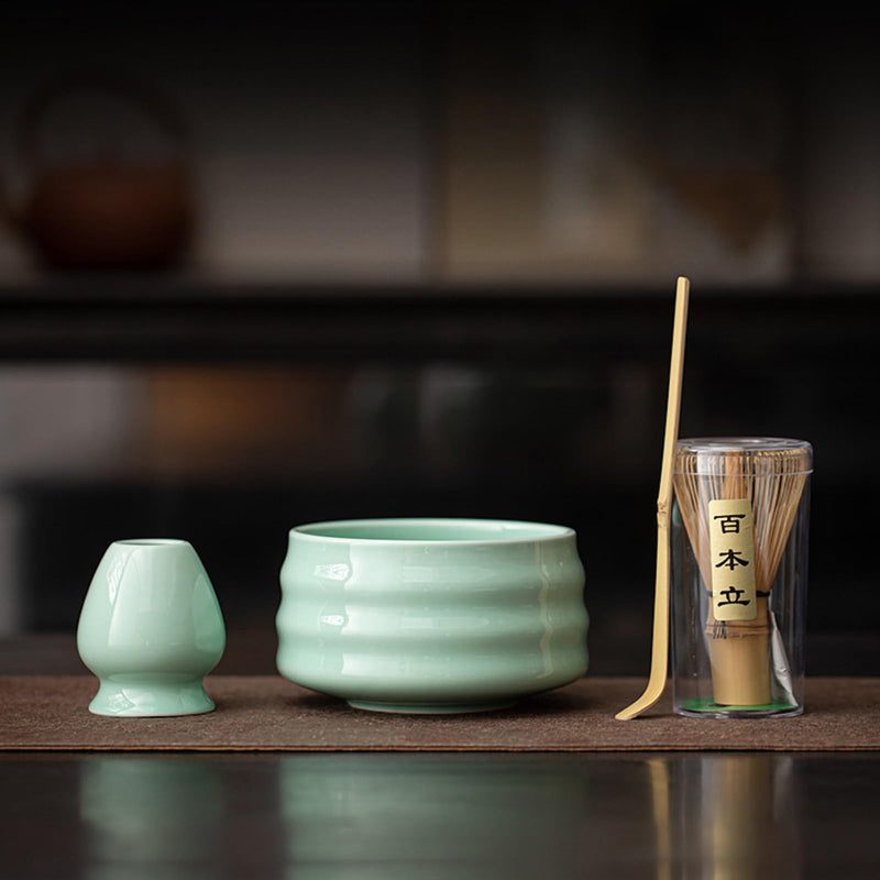 JIKANNOYA 抹茶 セット 抹茶セット 自宅用 茶道具 初心者 お点前セット 抹茶 陶器 抹茶茶碗 茶杓 茶杓立て 茶せん 百本立 茶筅立て くせ直し 綿茶巾 抹茶篩 茶道セット matcha set for beginners お手入れも簡単 母の日 父の日 誕生日 贈り物 おしゃれ AQCJ112