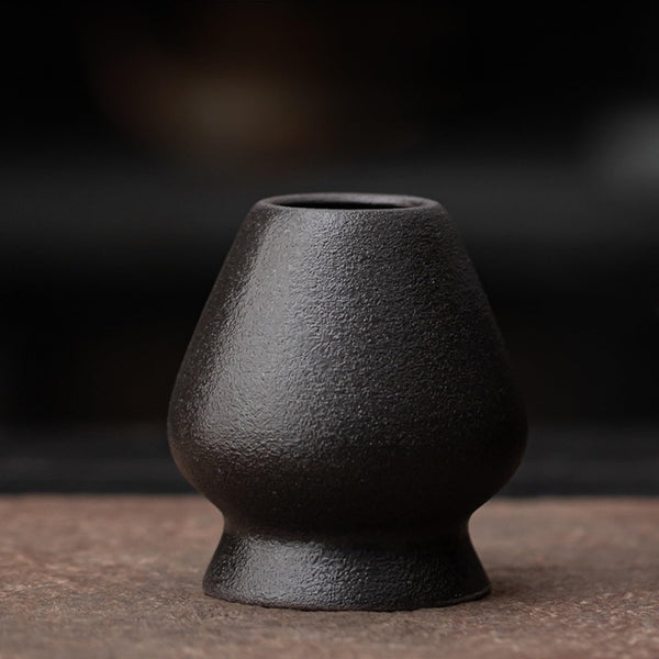 JIKANNOYA 抹茶セット 茶道具 初心者 自宅用 お点前セット 4点セット 茶杓 茶筅 茶せん 百本立 茶筅立て くせ直し 抹茶篩 綿茶巾 陶器茶杓立て お手入れも簡単 母の日 父の日 誕生日 贈り物 おしゃれ AQCJ55
