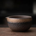 抹茶茶碗(鎏金、注ぎ口付き550ml)
