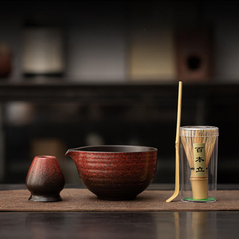 JIKANNOYA 抹茶 セット 茶道具 茶道セット 初心者 抹茶セット matcha set ceremony for beginners お点前セット whisk chasen 抹茶 陶器 抹茶茶碗 茶杓 茶杓立て 茶せん 茶筅 百本立 茶筅立て くせ直し 綿茶巾 抹茶篩 お手入れも簡単 自宅用 母の日 父の日 誕生日 プレゼント 贈り物 おしゃれ AQCJ115