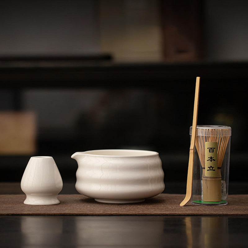 JIKANNOYA 抹茶 セット 抹茶セット 自宅用 茶道具 初心者 お点前セット 抹茶 陶器 抹茶茶碗 茶杓 茶杓立て 茶せん 百本立 茶筅立て くせ直し 綿茶巾 抹茶篩 茶道セット matcha set for beginners お手入れも簡単 母の日 父の日 誕生日 贈り物セット おしゃれ 600ml AQCJ83