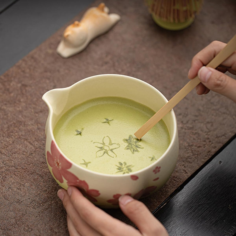 JIKANNOYA 抹茶セット 抹茶 セット 自宅用 茶道具 初心者 お点前セット 抹茶 陶器 抹茶茶碗 茶杓 茶杓立て 茶せん 百本立 茶筅立て くせ直し 茶道セット matcha set for beginners お手入れも簡単 母の日 父の日 誕生日 贈り物 おしゃれ CJ226