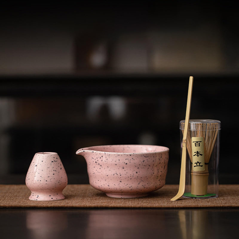 JIKANNOYA 抹茶 セット 抹茶セット 自宅用 茶道具 初心者 お点前セット 抹茶 陶器 抹茶茶碗 茶杓 茶杓立て 茶せん 百本立 茶筅立て くせ直し 綿茶巾 抹茶篩 茶道セット matcha set for beginners お手入れも簡単 母の日 父の日 誕生日 贈り物 おしゃれ AQCJ108