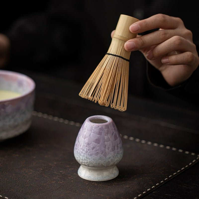 JIKANNOYA 抹茶 セット matcha set 初心者 茶道具 4点セット 陶器 抹茶茶碗 bowl 茶杓 茶せん 百本立 whisk 茶筅立て くせ直し お手入れも簡単 自宅用 ceremony 母の日 父の日 誕生日 贈り物 gift おしゃれ cute 高級 おうち時間グッズ 氷裂貫入釉薬シリーズ CJ188