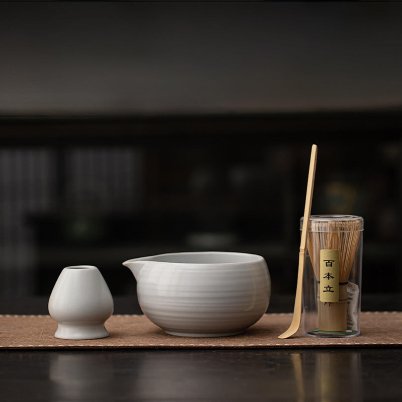 JIKANNOYA 抹茶セット 抹茶 セット 自宅用 茶道具 初心者 お点前セット 抹茶 陶器 抹茶茶碗 茶杓 茶杓立て 茶せん 百本立 茶筅立て くせ直し 綿茶巾 抹茶篩 茶道セット matcha set for beginners お手入れも簡単 母の日 父の日 誕生日 贈り物 おしゃれ 600ml AQCJ99