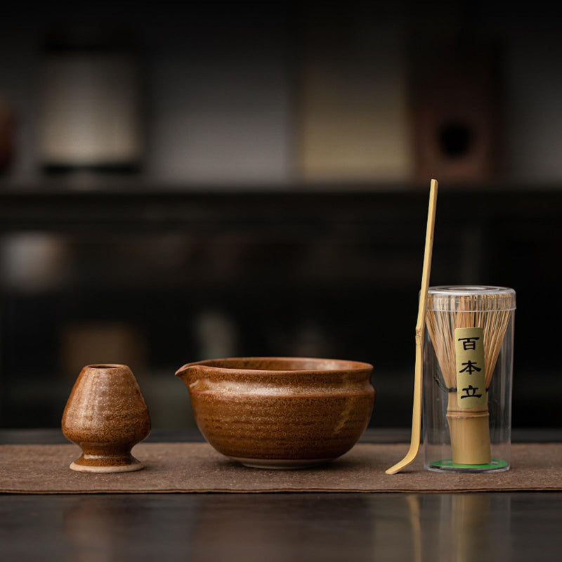 JIKANNOYA 抹茶 セット 茶道具 茶道セット 初心者 抹茶セット matcha set ceremony for beginners お点前セット whisk chasen 抹茶 陶器 抹茶茶碗 茶杓 茶杓立て 茶せん 茶筅 百本立 茶筅立て くせ直し 綿茶巾 抹茶篩 お手入れも簡単 自宅用 母の日 父の日 誕生日 プレゼント 贈り物 おしゃれ AQCJ114