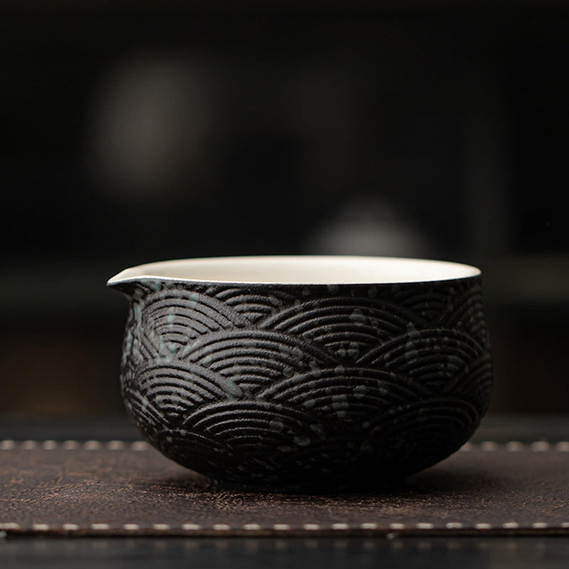 JIKANNOYA 抹茶 セット matcha set 初心者 茶道具 4点セット 陶器 抹茶茶碗 bowl 茶杓 茶せん 百本立 whisk 茶筅立て くせ直し お手入れも簡単 自宅用 ceremony 母の日 父の日 誕生日 贈り物 gift おしゃれ cute 高級 おうち時間グッズ 青海波模様 CJ230
