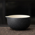 抹茶茶碗(注ぎ口付き ブラック)