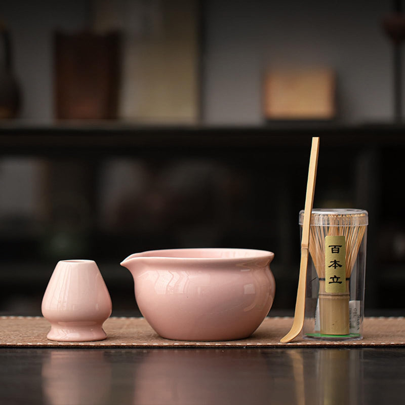 JIKANNOYA 抹茶セット 抹茶 セット 自宅用 茶道具 初心者 お点前セット 抹茶 陶器 抹茶茶碗 茶杓 茶杓立て 茶せん 百本立 茶筅立て くせ直し 綿茶巾 抹茶篩 茶道セット matcha set for beginners お手入れも簡単 母の日 父の日 誕生日 贈り物 おしゃれ 550ml AQCJ102