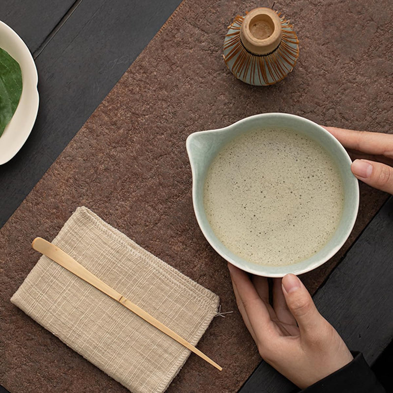 JIKANNOYA 抹茶セット 抹茶 セット 自宅用 茶道具 初心者 お点前セット 抹茶 陶器 抹茶茶碗 茶杓 茶杓立て 茶せん 百本立 茶筅立て くせ直し 綿茶巾 抹茶篩 茶道セット matcha set for beginners お手入れも簡単 母の日 父の日 誕生日 贈り物 おしゃれ CJ199