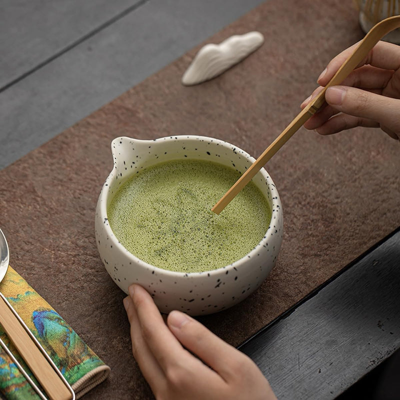 JIKANNOYA 抹茶 セット matcha set 茶道具 4点セット陶器 抹茶茶碗 bowl 茶杓 茶杓立て 茶せん 百本立 whisk 茶筅立て くせ直し 綿茶巾 抹茶篩 お手入れも簡単 初心者 自宅用 ceremony 母の日 父の日 誕生日 贈り物 gift おしゃれ cute 高級 CJ129
