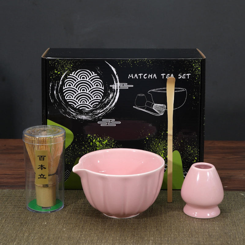 JIKANNOYA 抹茶セット 茶道具 初心者 抹茶 セット お点前セット 陶器 抹茶 抹茶茶碗 茶杓 茶杓立て 茶せん 百本立 茶筅立て くせ直し 綿茶巾 抹茶篩 茶道セット matcha set for beginners お手入れも簡単 母の日 父の日 誕生日 贈り物セット 420ml AQCJ42