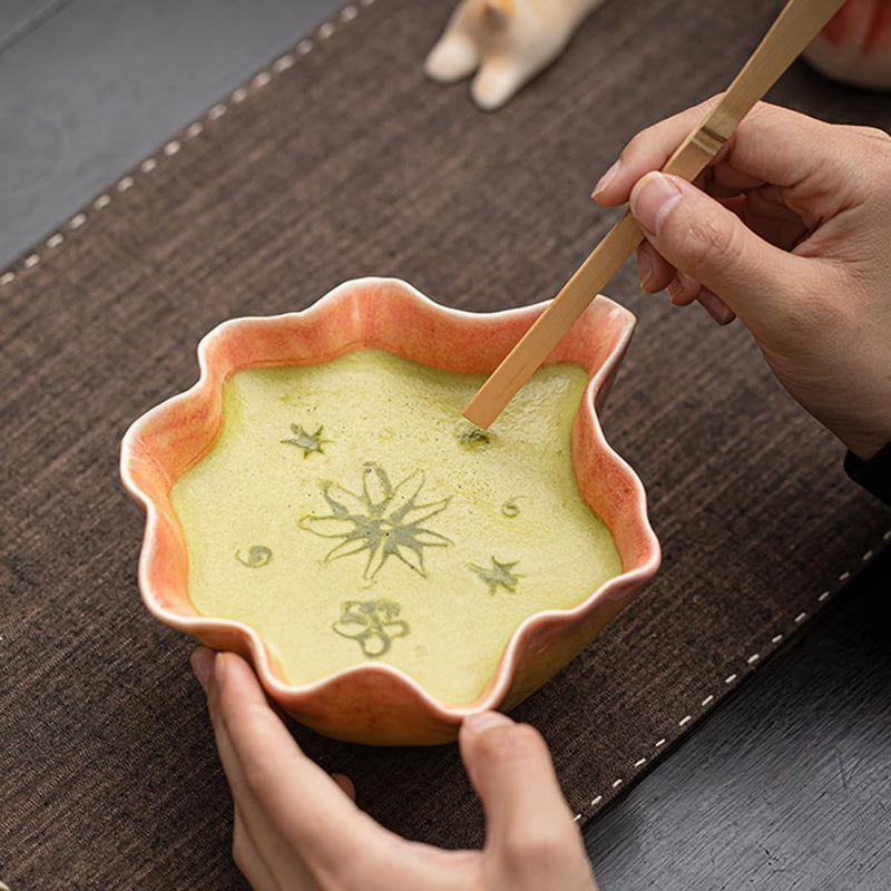 JIKANNOYA 抹茶 セット matcha set 茶道具 4点セット 抹茶茶碗 bowl 茶杓 茶せん 百本立 whisk 茶筅立て くせ直し お手入れも簡単 初心者 自宅用 ceremony 母の日 父の日 誕生日 贈り物 gift 持ち運び おしゃれ cute 高級 おうち時間グッズ 蓮 CJ221