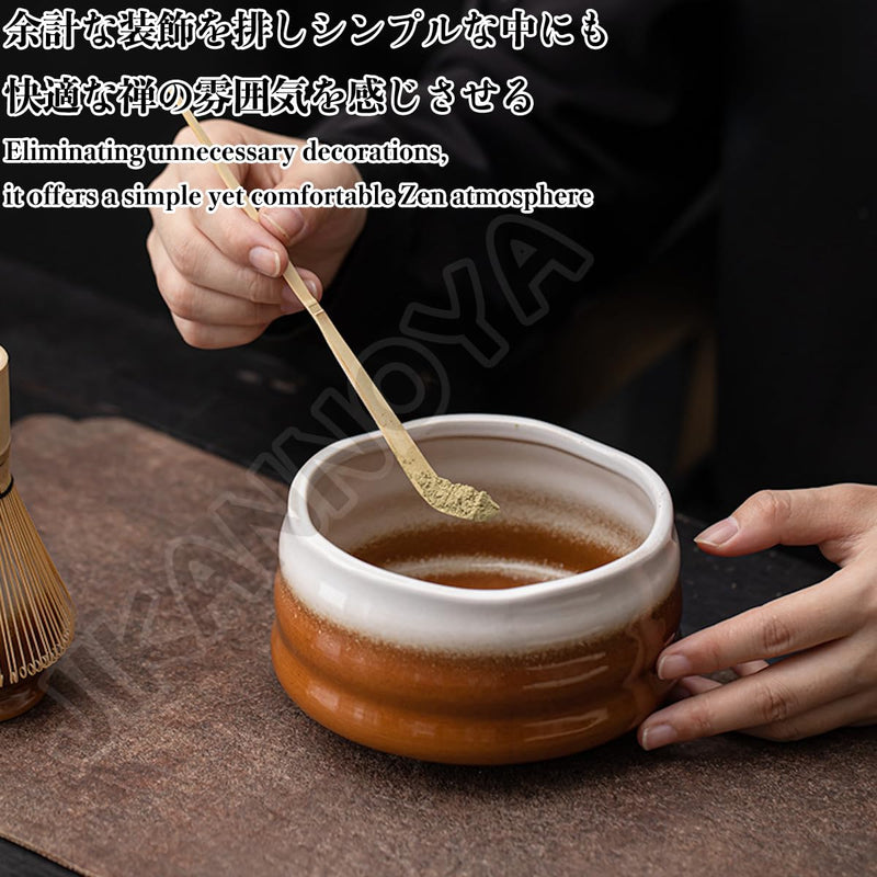 JIKANNOYA 抹茶セット お点前セット 茶道具 セット 4点セット 茶杓 茶筅 茶せん 百本立 茶筅立て くせ直し 初心者 お手入れも簡単 母の日 父の日 誕生日 贈り物 AQCJ43