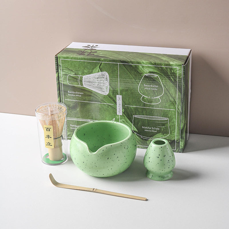 JIKANNOYA 抹茶 セット 抹茶セット 自宅用 茶道具 初心者 お点前セット 抹茶 陶器 抹茶茶碗 茶杓 茶杓立て 茶せん 百本立 茶筅立て くせ直し 綿茶巾 抹茶篩 茶道セット matcha set for beginners お手入れも簡単 母の日 父の日 誕生日 贈り物セット おしゃれ 500ml AQCJ58