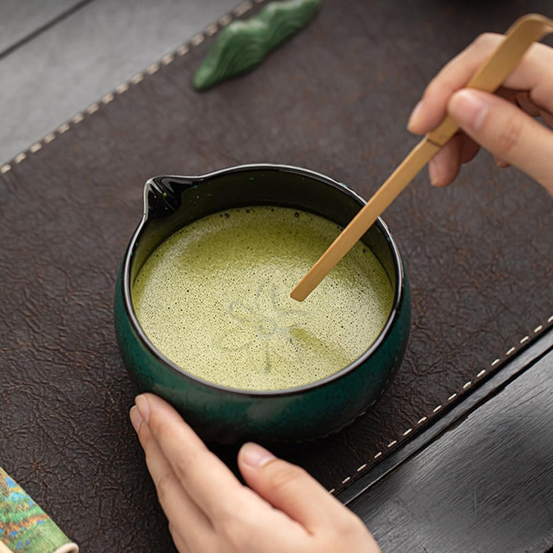 JIKANNOYA 抹茶 セット matcha set 茶道具 4点セット陶器 抹茶茶碗 bowl 茶杓 茶杓立て 茶せん 百本立 whisk 茶筅立て くせ直し 綿茶巾 抹茶篩 お手入れも簡単 初心者 自宅用 ceremony 母の日 父の日 誕生日 贈り物 gift おしゃれ cute 高級 CJ145