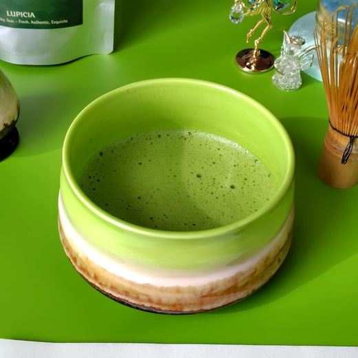 JIKANNOYA 抹茶セット 初心者 お点前セット 茶道具 茶器 セット 4点セット 陶器 抹茶碗 茶杓 茶筅 茶せん 百本立 茶筅立て くせ直し お手入れも簡単 おうち時間グッズ 母の日 父の日 誕生日 贈り物