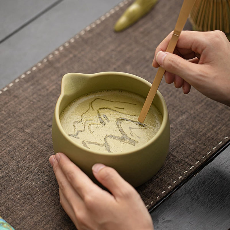 JIKANNOYA 抹茶 セット matcha set 茶道具 4点セット 抹茶茶碗 bowl 茶杓 茶せん 百本立 whisk 茶筅立て くせ直し お手入れも簡単 初心者 自宅用 ceremony 母の日 父の日 誕生日 贈り物 gift 持ち運び おしゃれ cute 高級 おうち時間グッズ CJ171