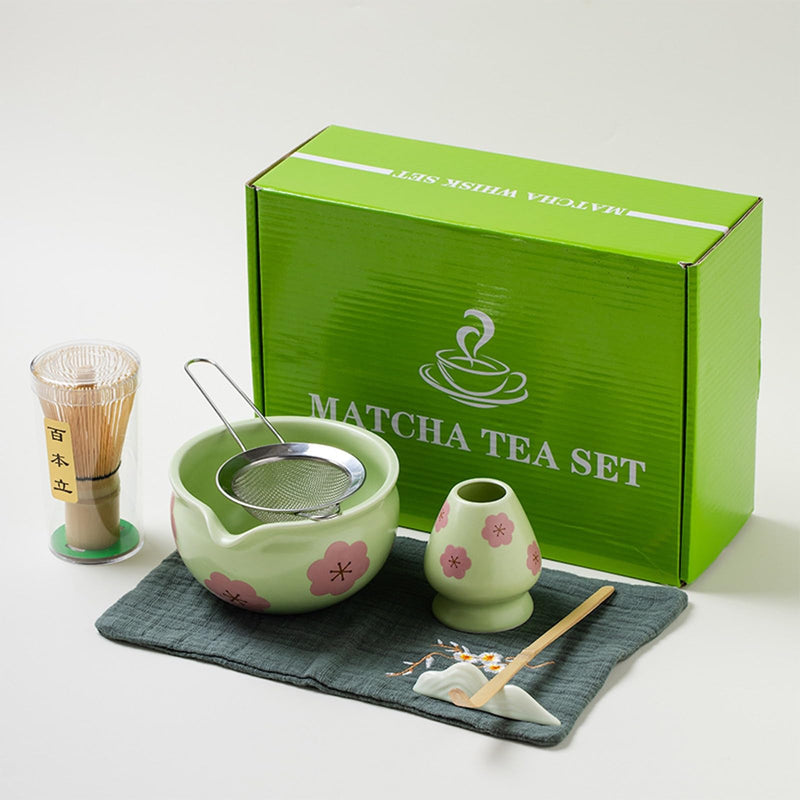 JIKANNOYA 抹茶 セット 抹茶セット 自宅用 茶道具 初心者 お点前セット 抹茶 陶器 抹茶茶碗 茶杓 茶杓立て 茶せん 百本立 茶筅立て くせ直し 綿茶巾 抹茶篩 茶道セット matcha set for beginners お手入れも簡単 母の日 父の日 誕生日 贈り物セット おしゃれ 500ml AQCJ59